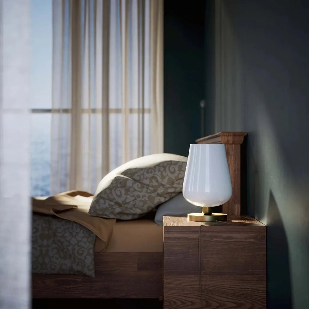 Veioza design italian din alama si sticla Talis