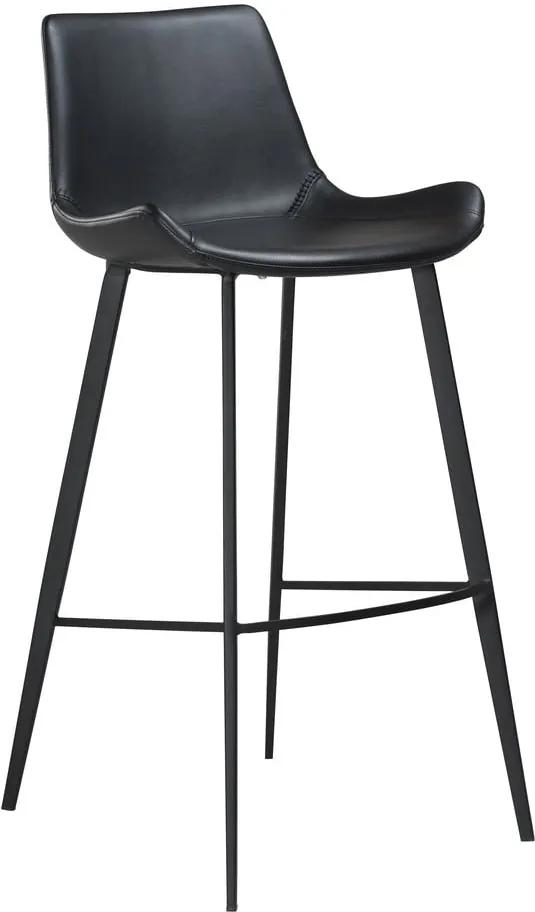Scaun de bar DAN–FORM Denmark Hype, negru, înălțime 103 cm