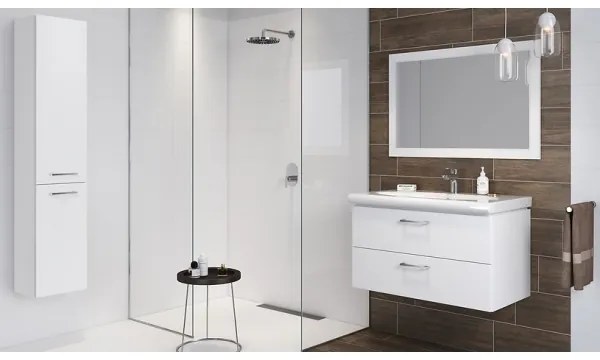 Cersanit S801-142-DSM - Dulap suspendat pentru baie cu lavoar LARA CITY 60, alb