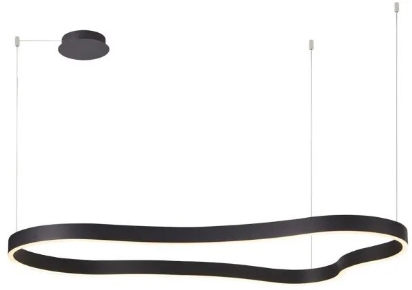 Lustra LED XXL suspendata design modern MIRABELLA 120 3000K DIMM BK