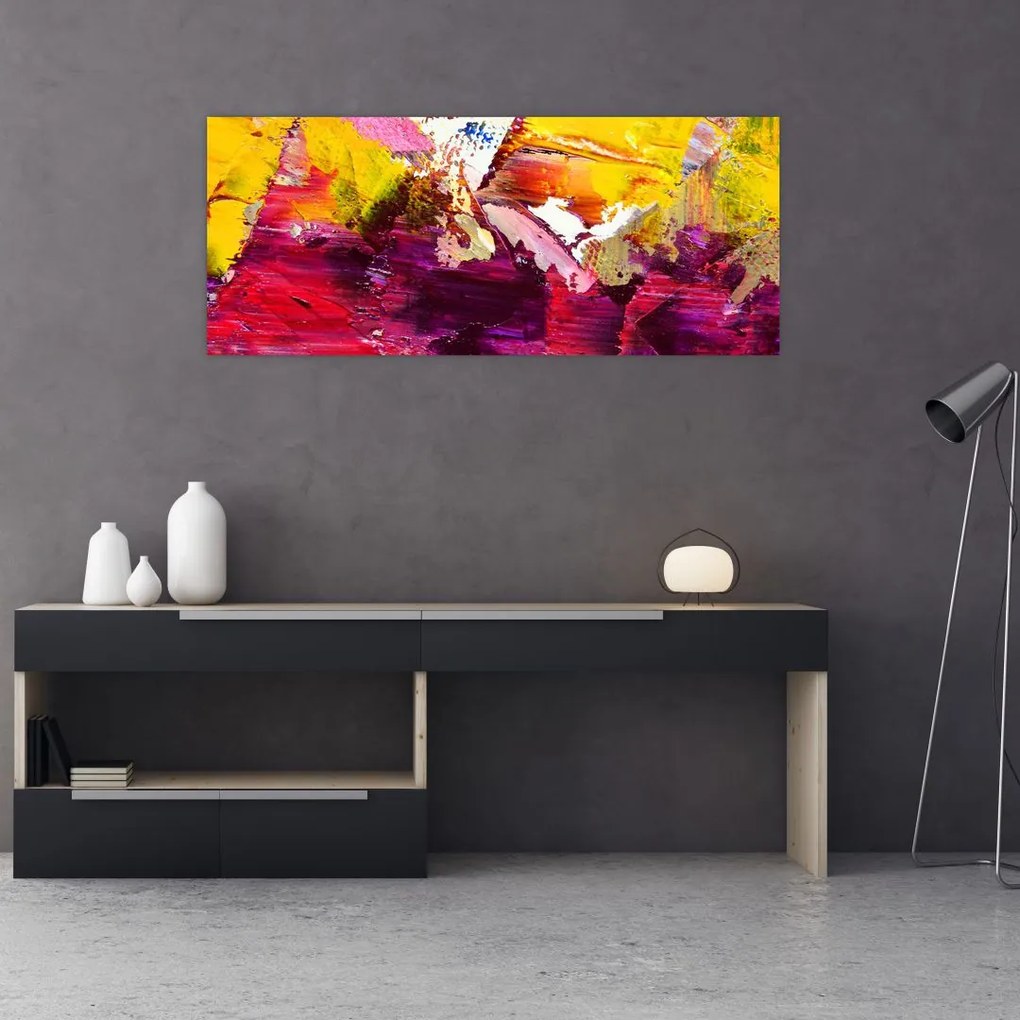 Tablou cu abstracție - pictura (120x50 cm)