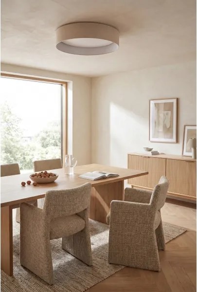 Brilagi-LED VELVET SM. VARI, lumină reglabilă 36W/230V 3000-6500K Ø 55 cm crem + telecomandă
