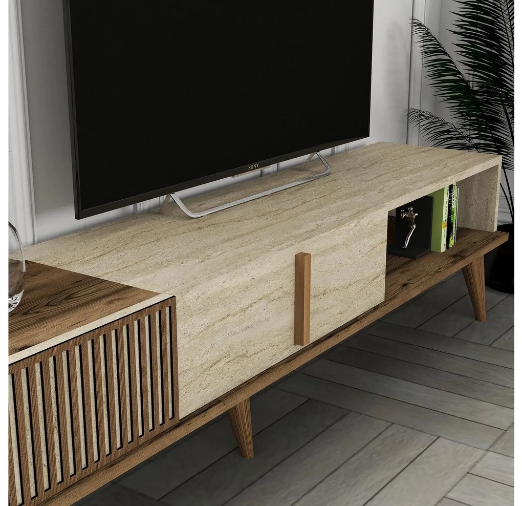 Mobilier living Milhouse set 01 (Nuc + Travertin) . 1102357