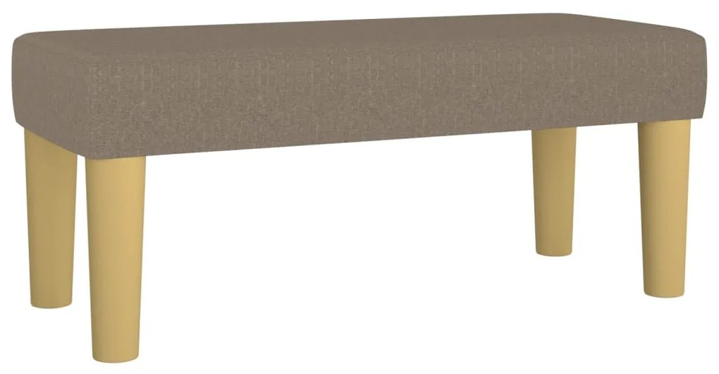 346628 vidaXL Bancă, gri taupe, 70x30x30 cm, textil