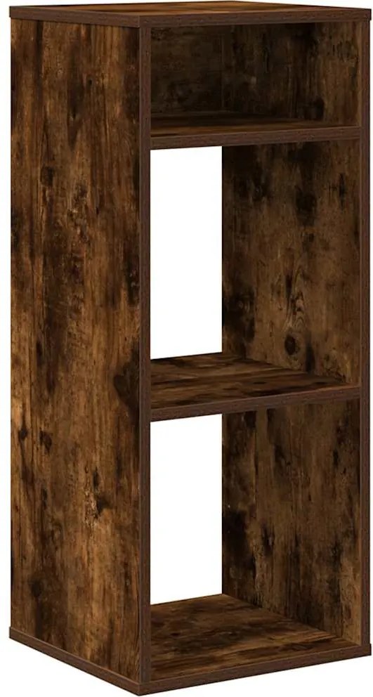 vidaXL Bibliotecă, stejar fumuriu, 34x31x80 cm, lemn prelucrat