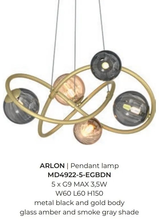Lustra suspendata design deosebit ARLON