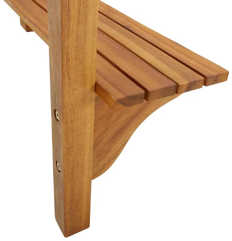 Masa de bar pentru balcon, 90x37x122,5 cm, lemn masiv de acacia