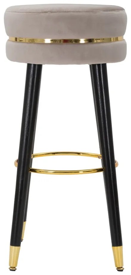 Scaun de bar gri deschis tapițat (înălțime șezut 74 cm) Paris – Mauro Ferretti