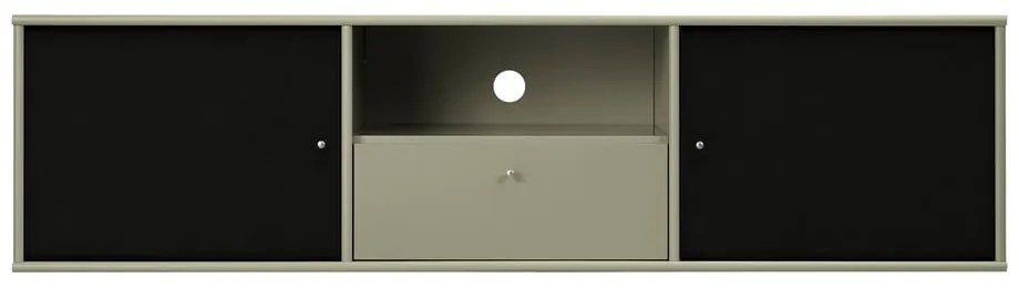 Comodă TV kaki-neagră 161x42x45 cm Mistral – Hammel Furniture