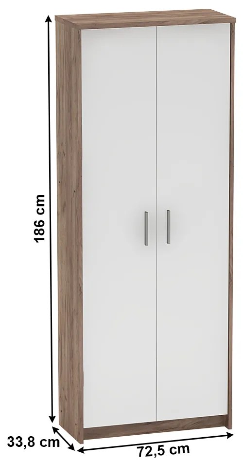 Set de birou Hansa 2 NEW (craft dunkel + alb). 1040190