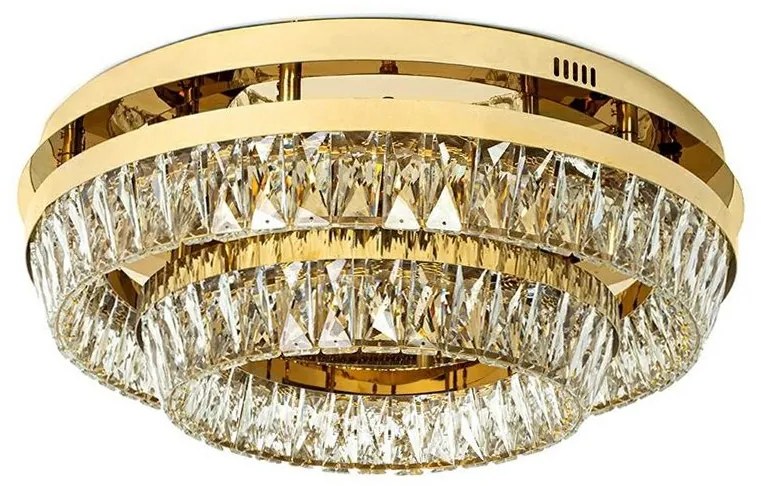 Lustra aplicata LED, Plafoniera, Auriu, Sticla, SAYOV 58 auriu