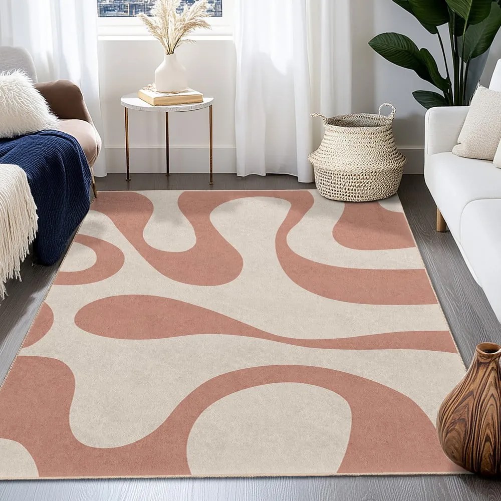 Covor roz lavabil 60x100 cm Strawberry Latte – Mila Home