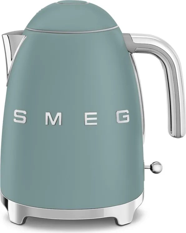 Cana electrica SMEG KLF03EGMEU, 2400 W, 1,7 l, Baza rotativa la 360°, Finisaj mat, Verde smarald