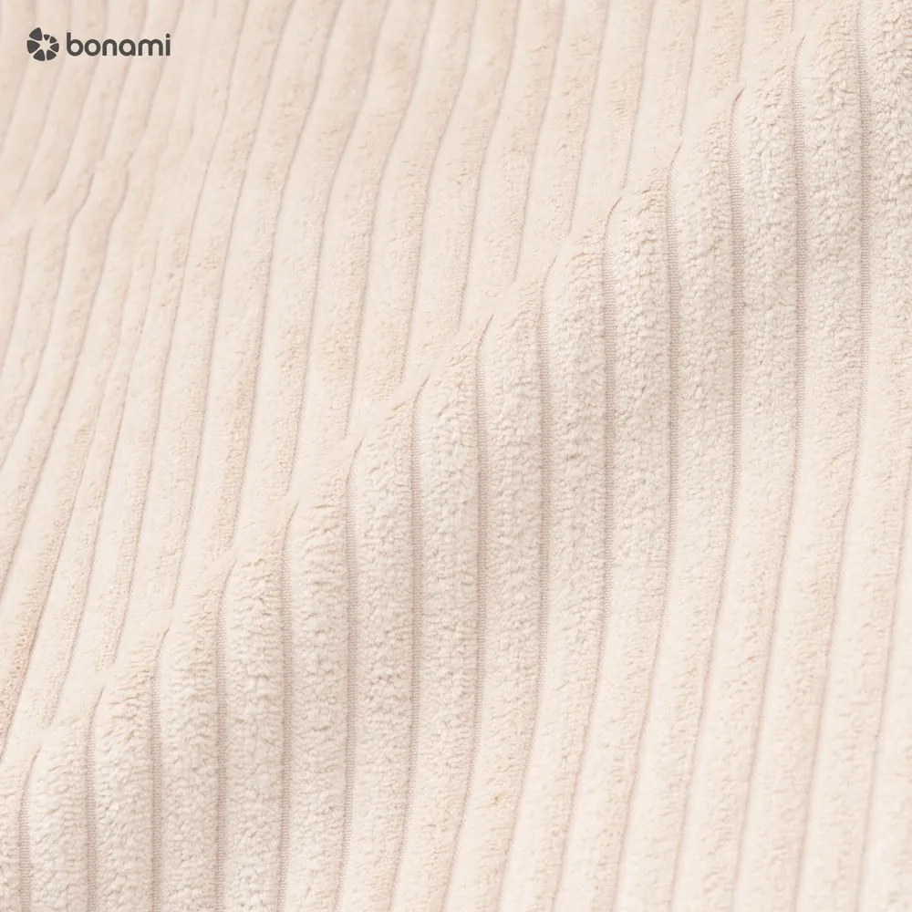 Canapea extensibilă din reiat Bobochic Paris Nihad, 245 cm, crem - alb