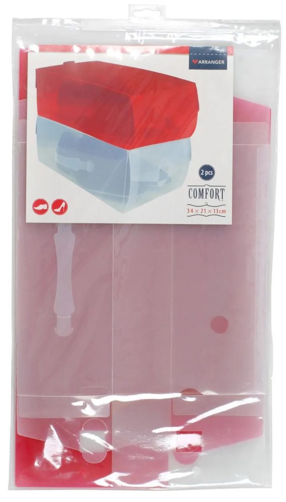 Set 2 cutii pentru incaltaminte 34x21cm, Comfort