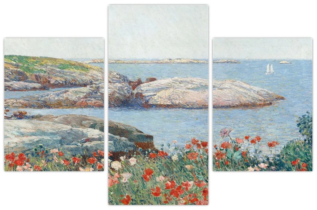 Tablou - Childe Hassam, Poppies,  Isles of Shoals, reproducere (90x60 cm)