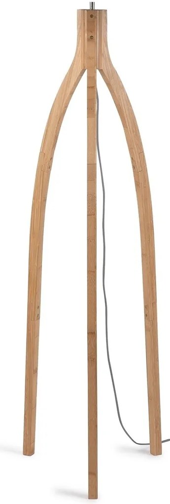 Lampadar eco din bambus Java 3-legs 50x22, natur/ negru
