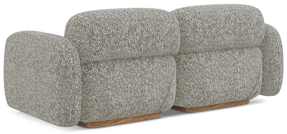 Canapea modulară gri 190 cm Ailani – Makamii