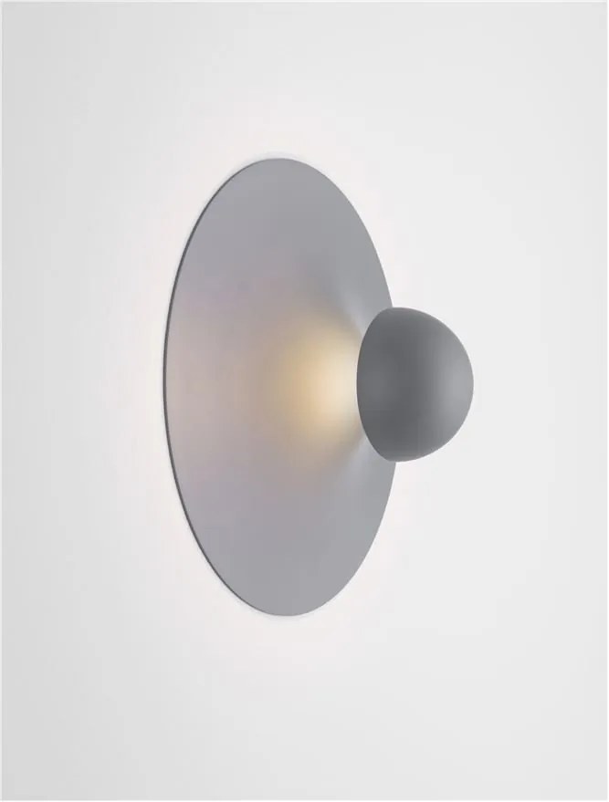 Aplica de perete LED stil minimalist EDEM gri