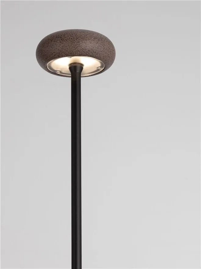 Corp iluminat exterior decorativ cu tarus CAMI H-110cm, ciment rosu