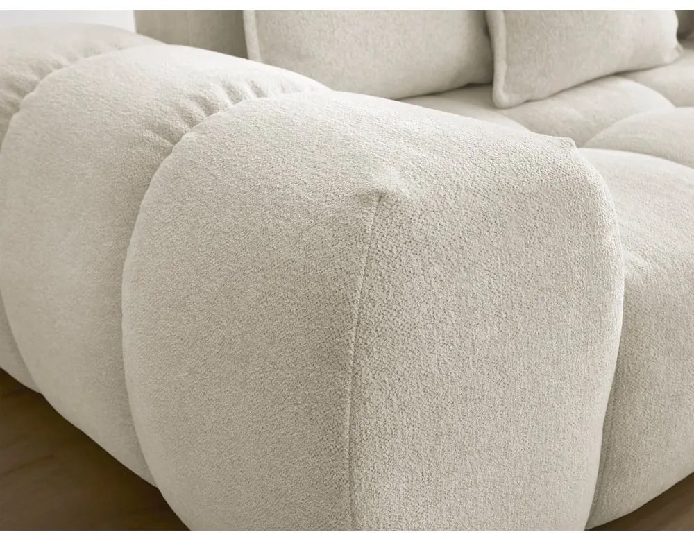 Canapea albă cu tapițerie din chenille 278 cm Everest – Bobochic Paris