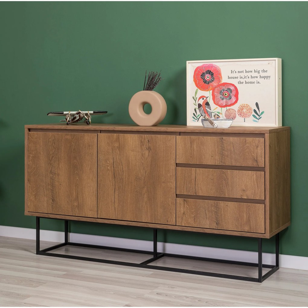Mobilier living Lexuna 2 (Nuc + Negru). 1089092