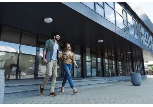 Plafonieră LED industrială cu senzor Kanlux 37298 IPER LED/10W/230V IK10 IP65 rotund