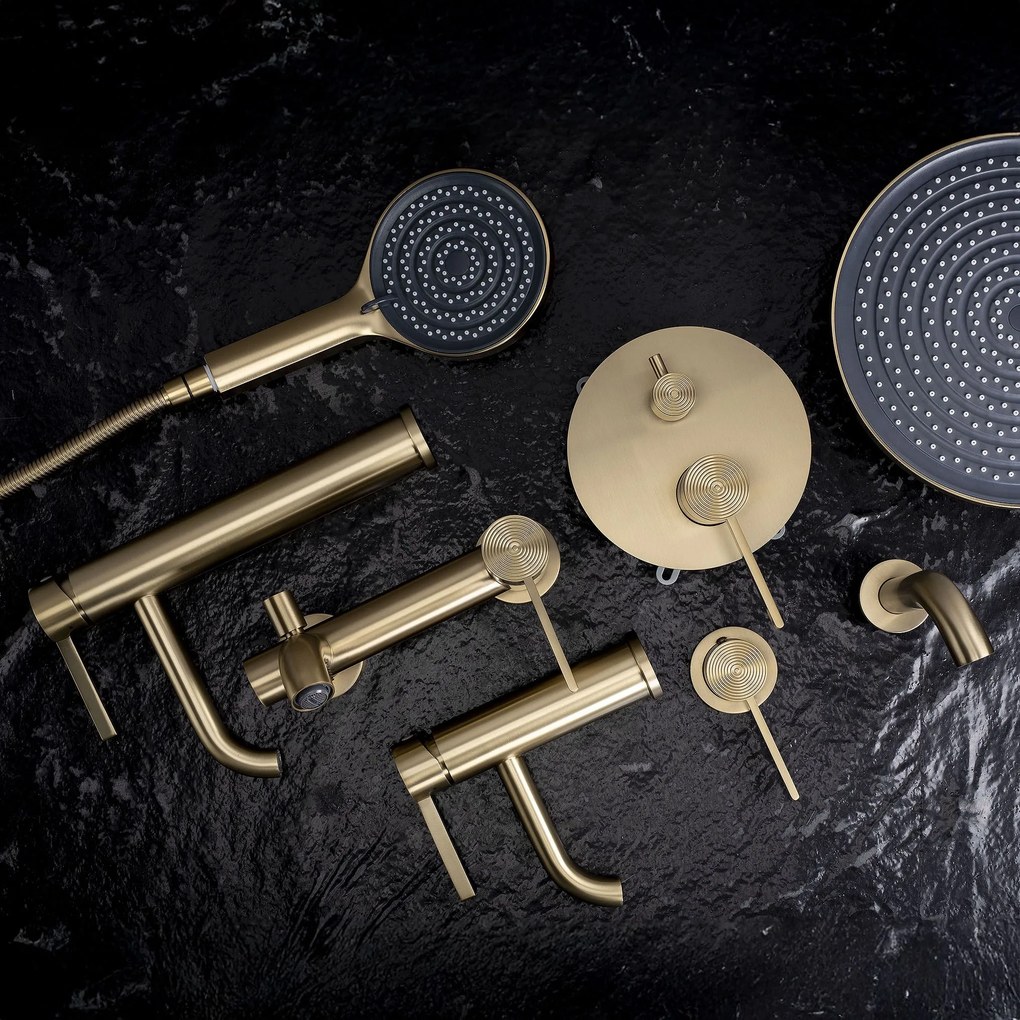 Set de dus incastrat Rea Foster Brush Gold + BOX