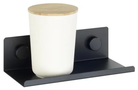 WENKO Poliță JET 25 x 7,5 cm, neagră - 71147800