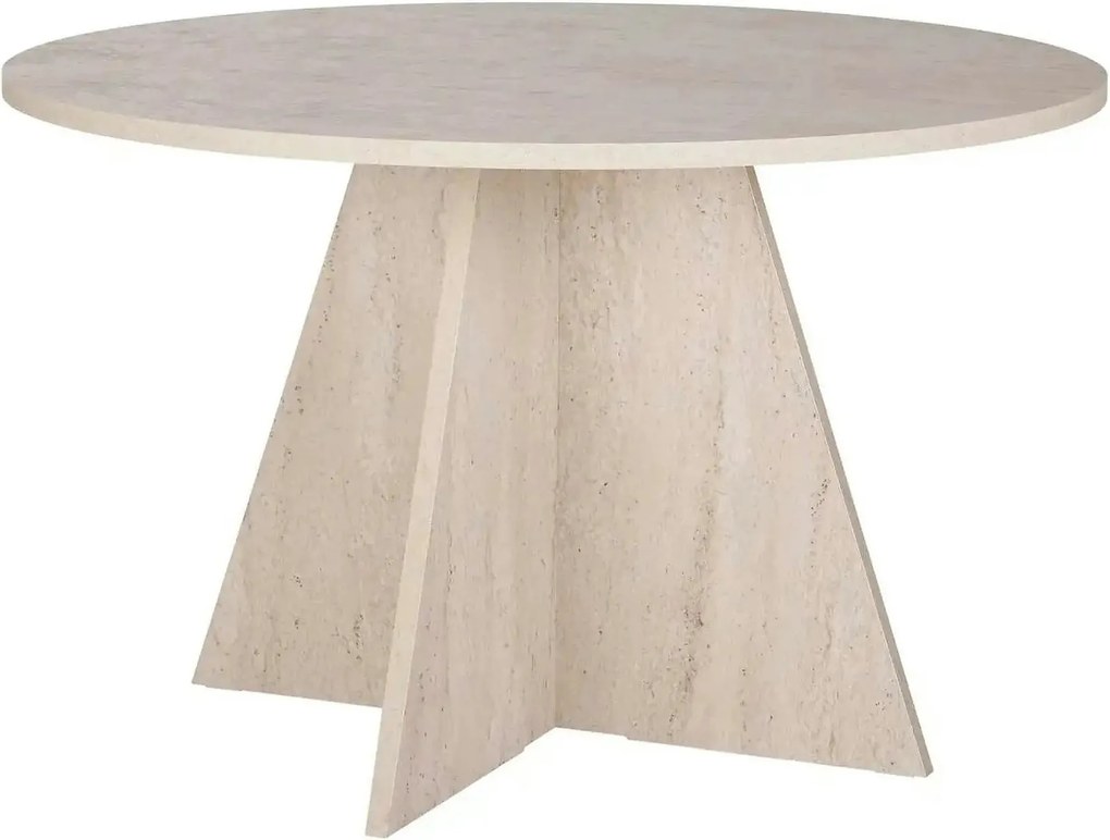 Masa VIRELLA, travertin, PAL, 120x120x75 cm