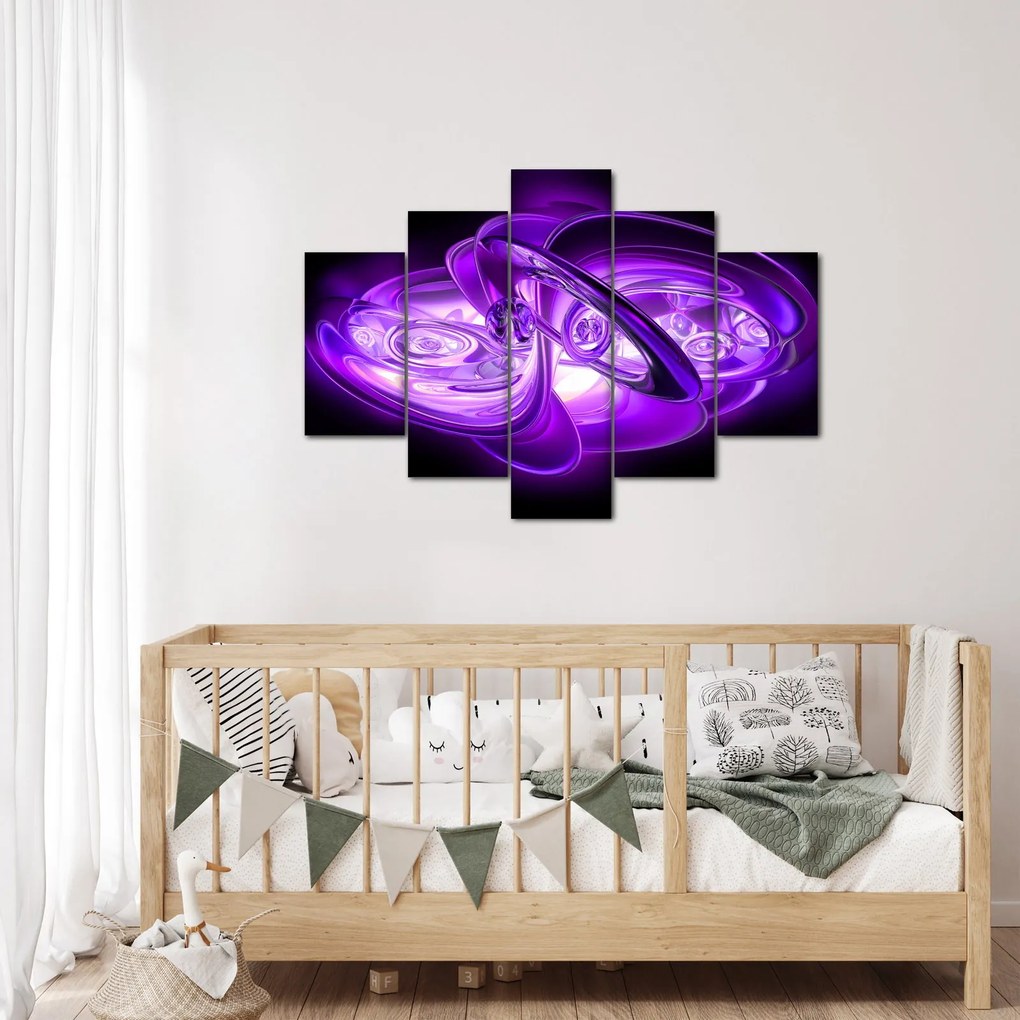 Tabloul fractalilor în violet (150x105 cm)