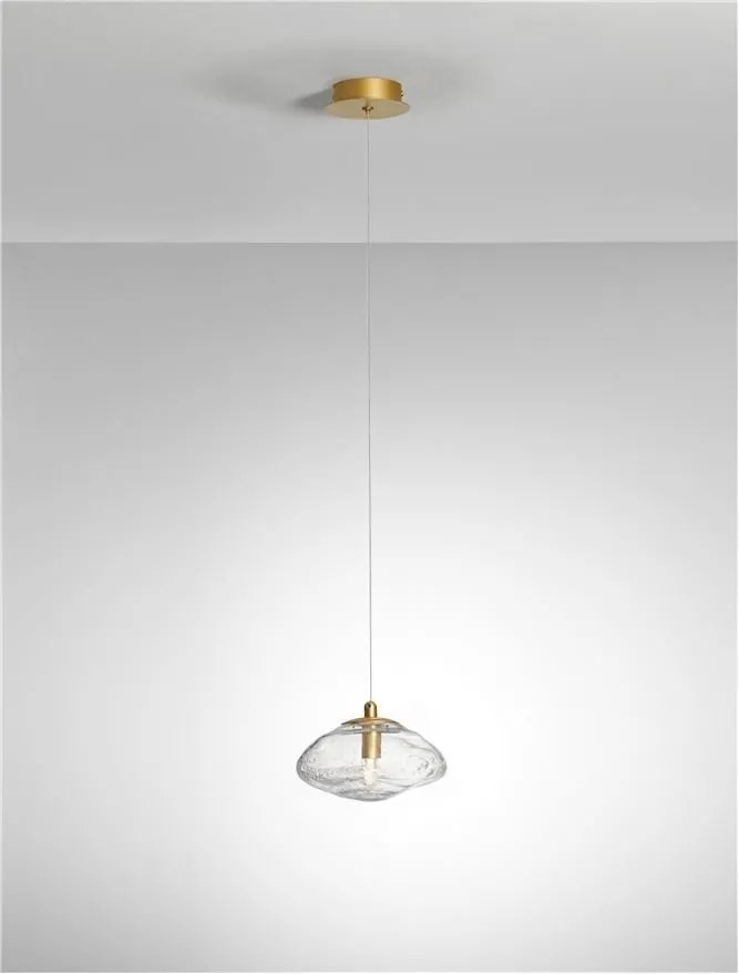Pendul modern design decorativ KING auriu D-16cm