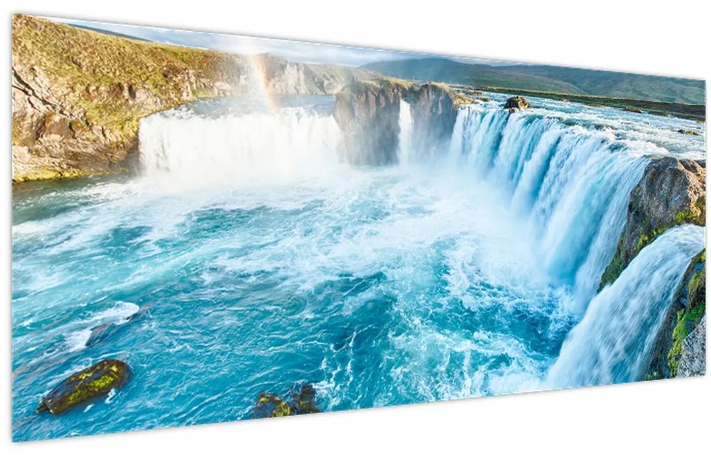 Tablou - Cascada Godafoss (120x50 cm)