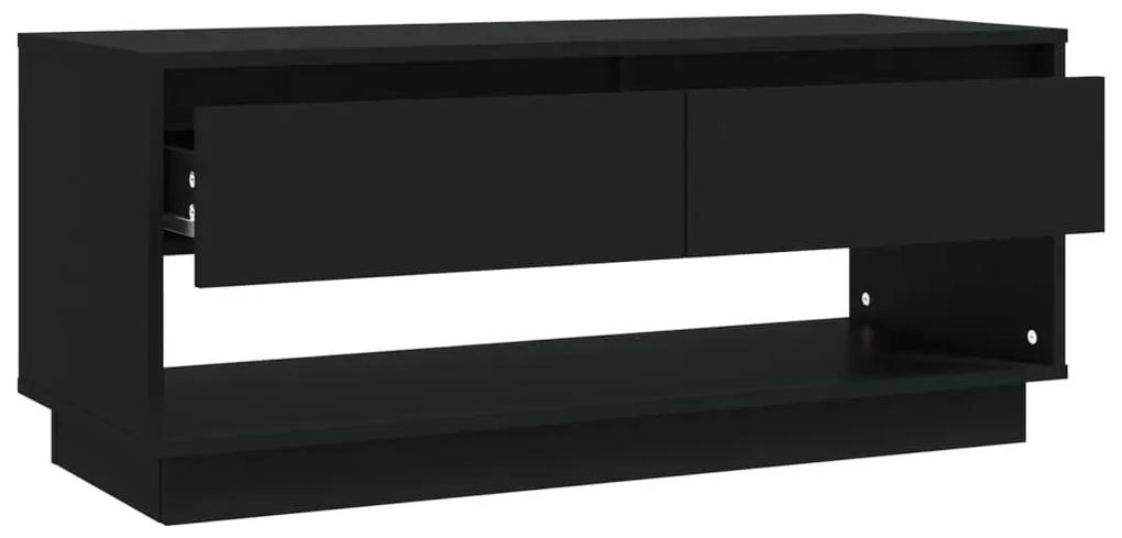 Comoda TV, negru, 102x41x44 cm, PAL 1, Negru