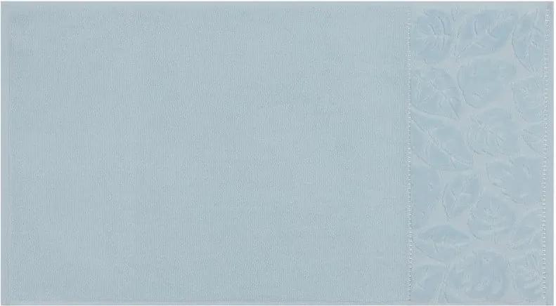 Set 2 prosoape Madame Coco Velver, 50 x 90 cm, albastru