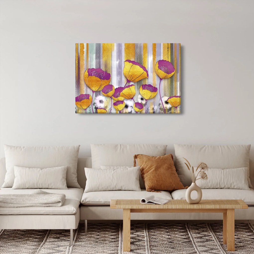 Tablou - Ilustrațir cu flori (90x60 cm)