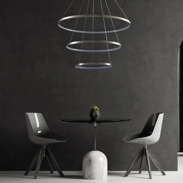 Lustră LED pe cablu LEA LED/60W/230V 4000K d. 80 cm crom