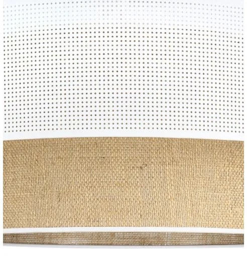 Lustră pe cablu BORHO 1xE27/60W/230V, diam. 40 cm, alb/jută