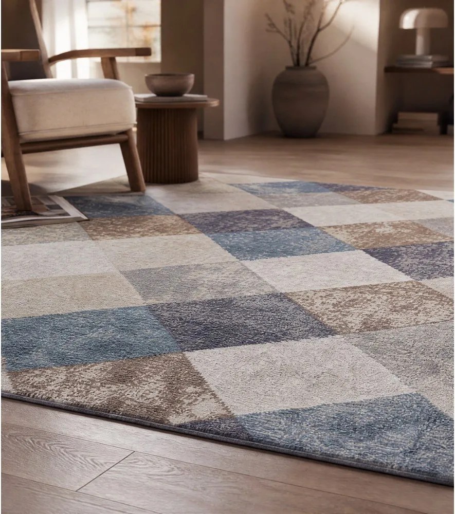 Covor albastru/bej 160x235 cm Terrain – Hanse Home