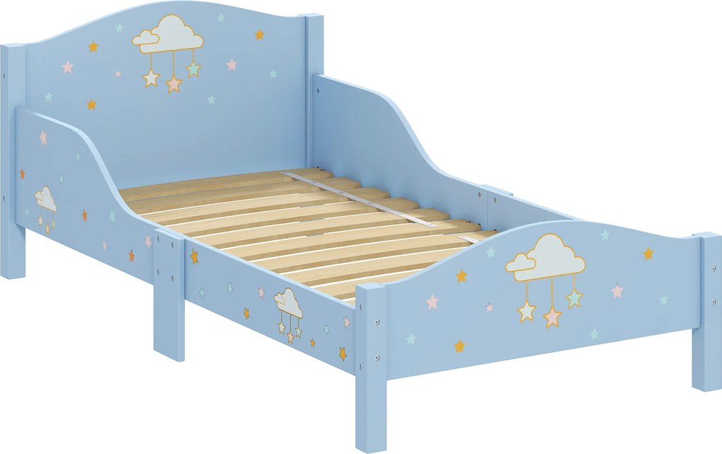 AIYAPLAY Pat Montessori pentru Copii 3-6 Ani Model Nor pentru Camera Copilului, 146 x 76,5 cm, Albastru | Aosom Romania