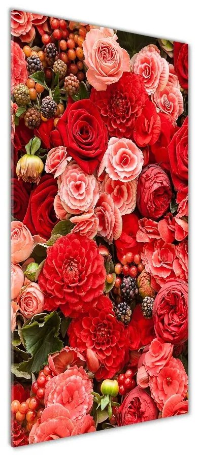 Tablou pe pe sticlă Buchet de flori