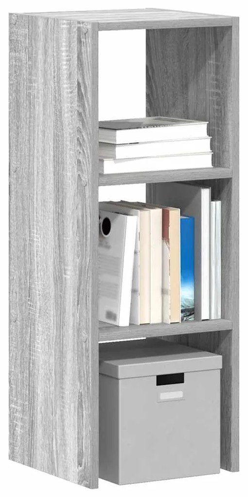vidaXL Bibliotecă stivuabilă Gri sonoma 30x30x80 cm Lemn prelucrat