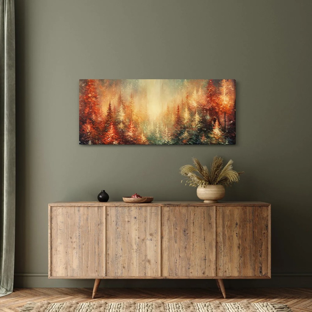 Tablou - Pictura de păduri (120x50 cm)