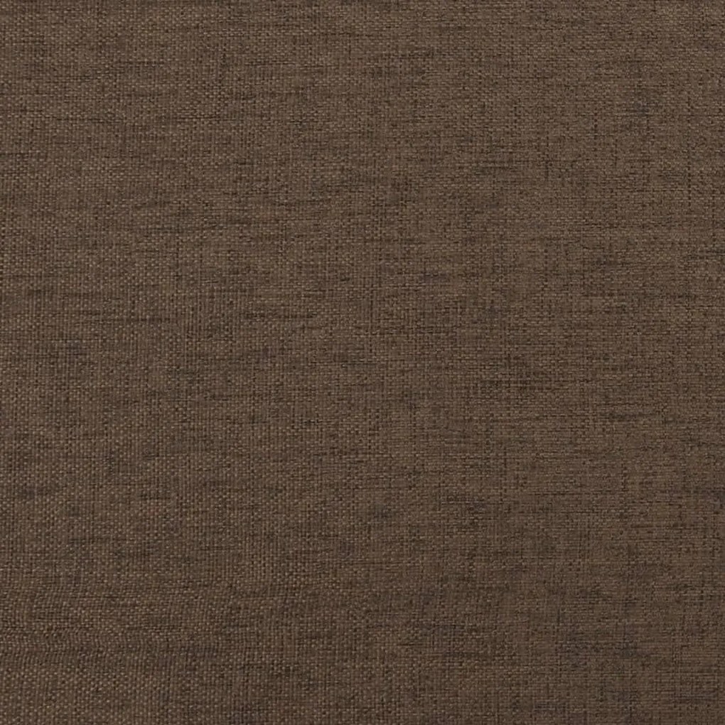 Taburet, maro, 45x29,5x39 cm, textil  piele ecologica Rjava in temno rjava