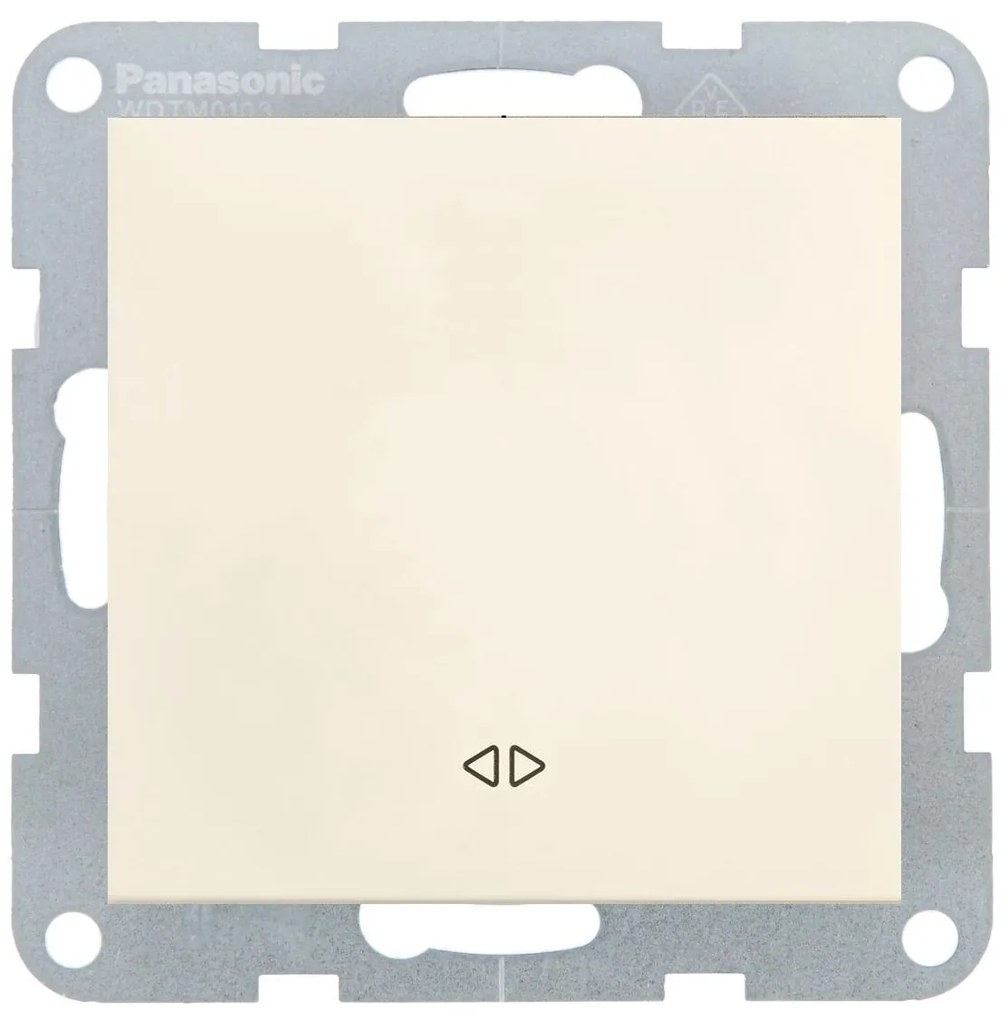 Intrerupator cruce 10A, IP20, Bej, Panasonic Karre Plus 55