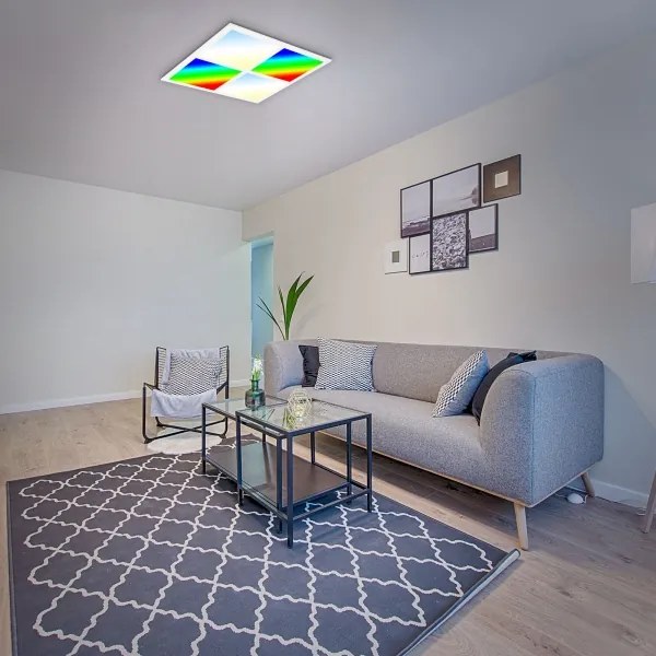 Plafonieră LED RGB dimabilă LED/24W/230V Briloner 7387-016 + telecomandă