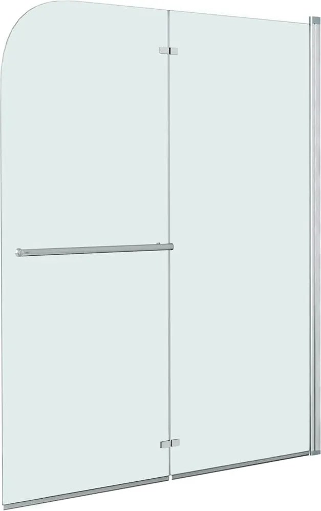 vidaXL Cabină de duș pliabilă, 2 panouri, 120 x 140 cm, ESG