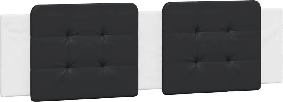 vidaXL Pernă pentru tăblie pat, Zadar, negru și alb, 180cm, piele artificială