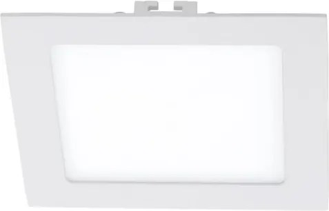 Plafoniera cu LED incastrabila Eglo Fueva 1, colectia Style, 11W, 1350 lm, 17x17x2,5cm, alb