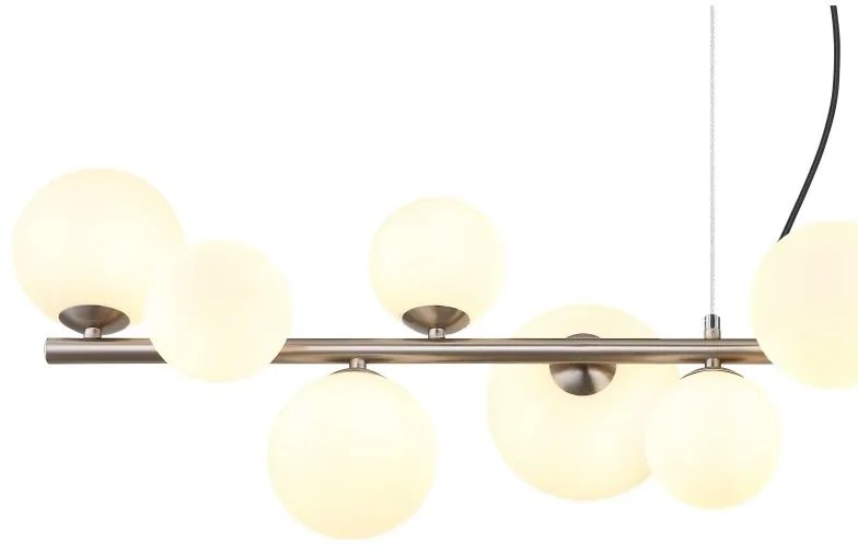Plafoniera 2L design modern Riha nichel